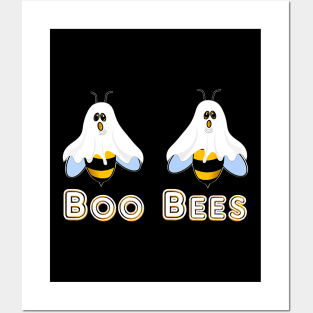 Funny Halloween Boo Bees Posters and Art